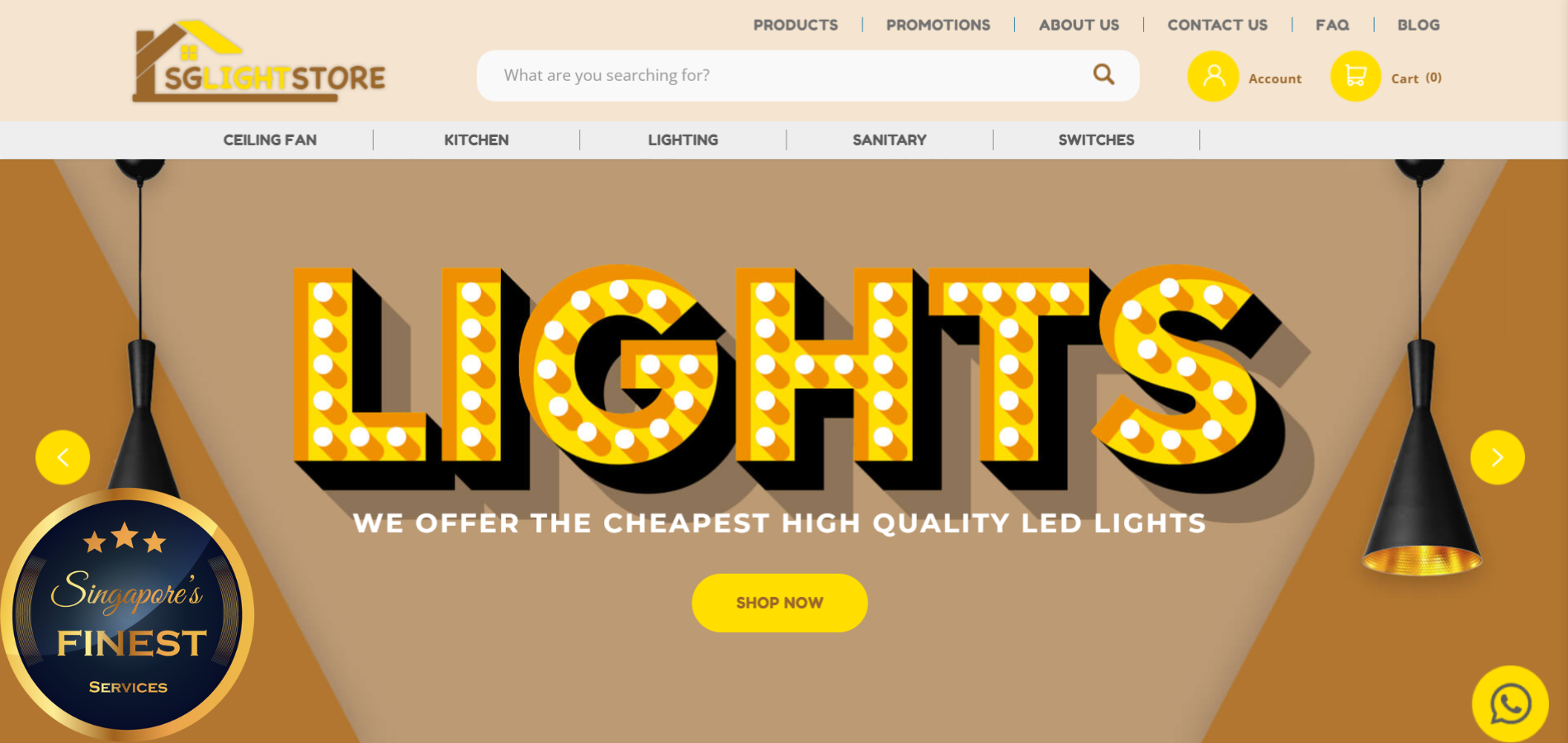 The Finest Lighting Suppliers in Singapore
