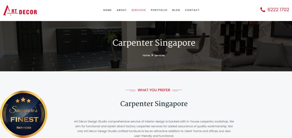 Art Décor Design Studio - Carpenters in Singapore