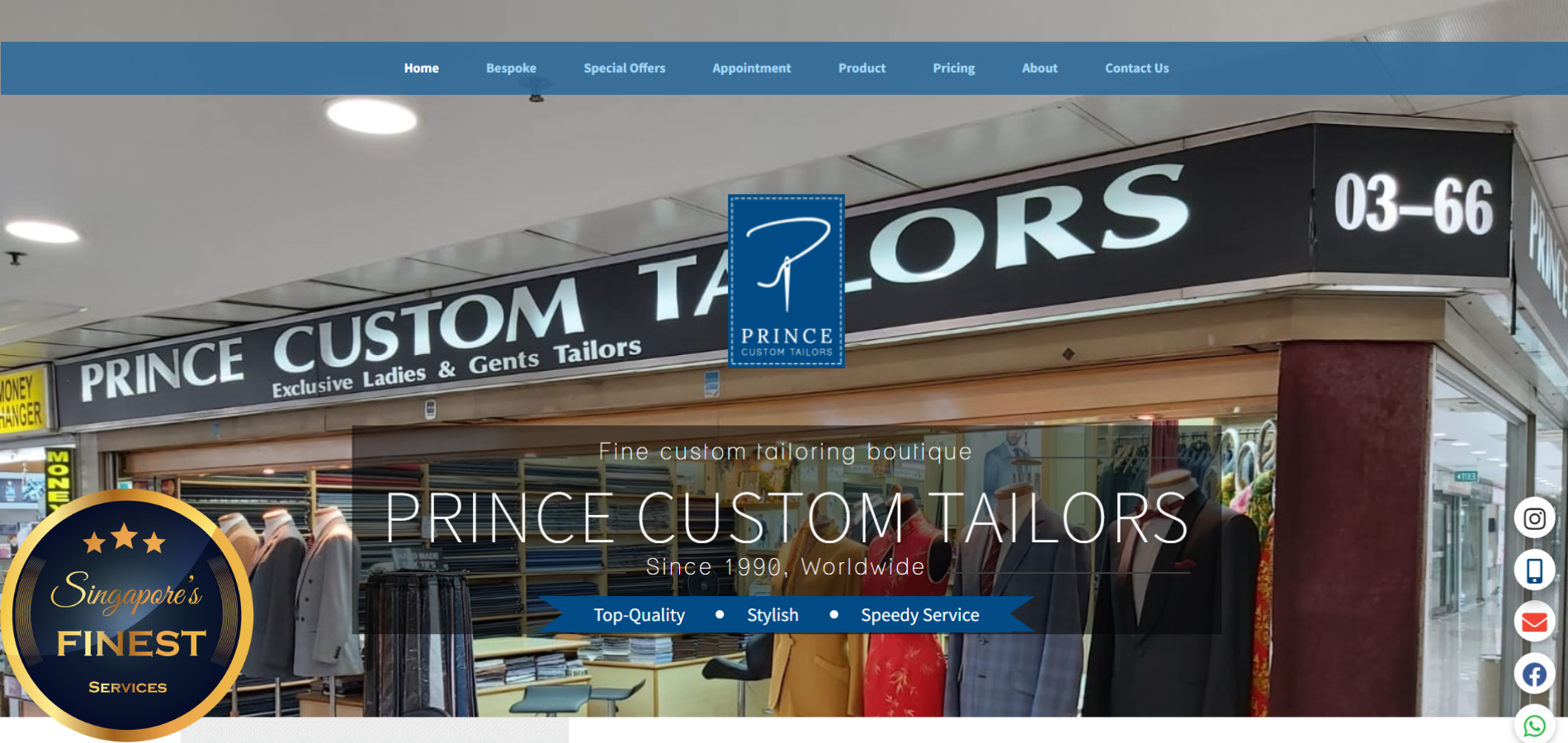 The Finest Men's Suits in Singapore