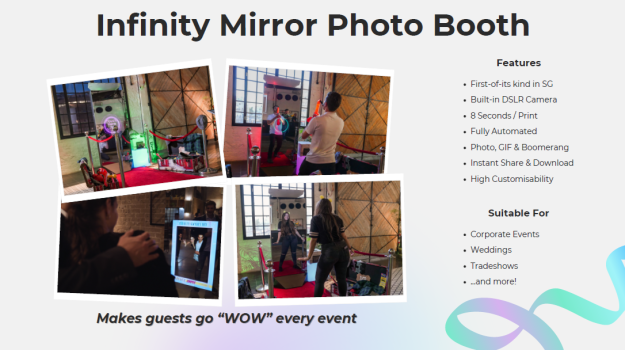 $599 2 hours SNAP.SG PHOTO BOOTH WEDDING/CORPORATE PACKAGE