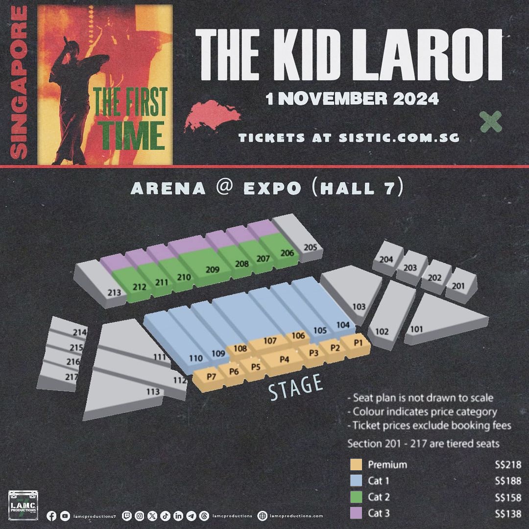 THE KID LAROI Concert 2024 Singapore | THE KID LAROI The First Time Tour Live in Singapore