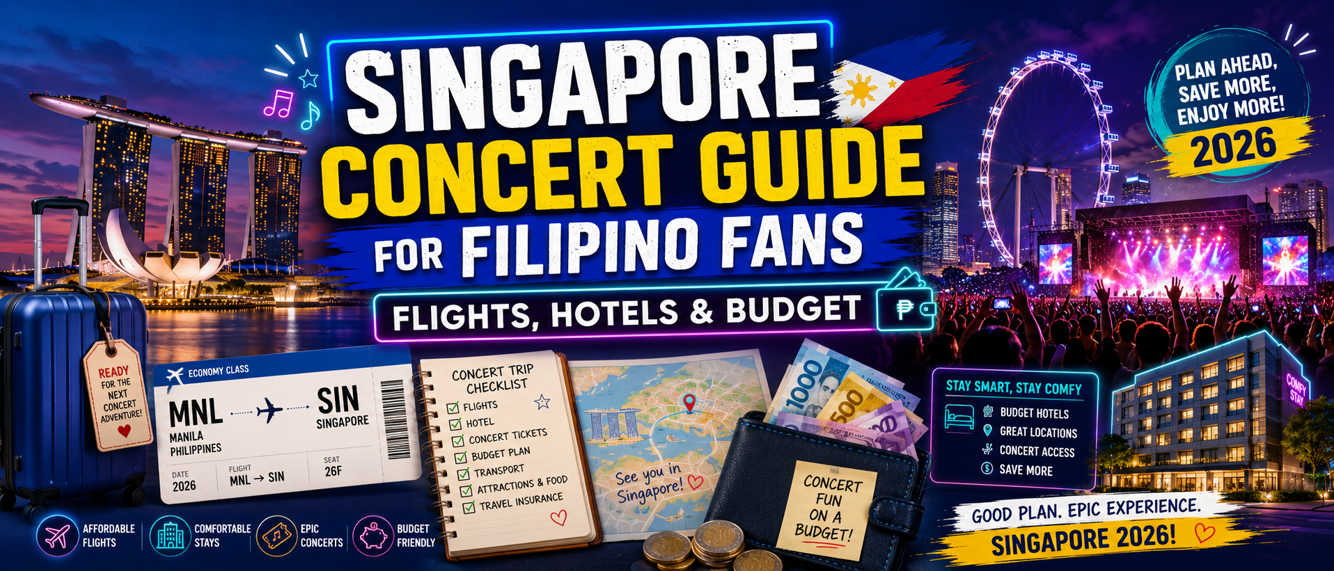 Singapore Concert Guide for Filipino Fans: Flights, Hotels and Budget
