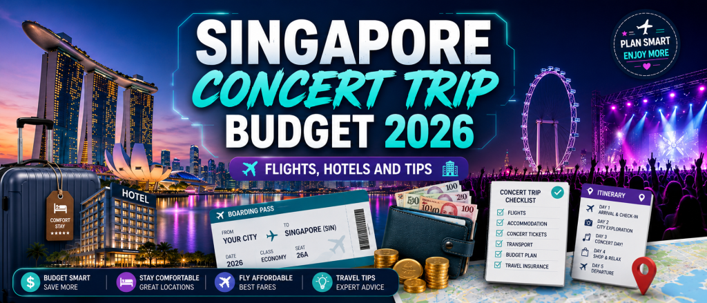 Singapore Concert Trip Budget 2026: Flights, Hotels and Tips
