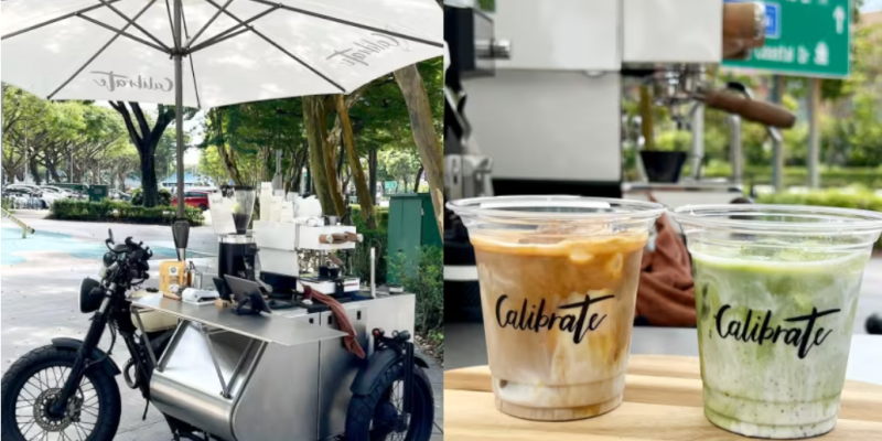 Artisan coffee is being sold from a motorbike sidecar by a former cafe barista