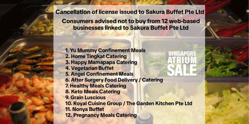 Cancellation of License issued to Sakura Buffet Pte Ltd