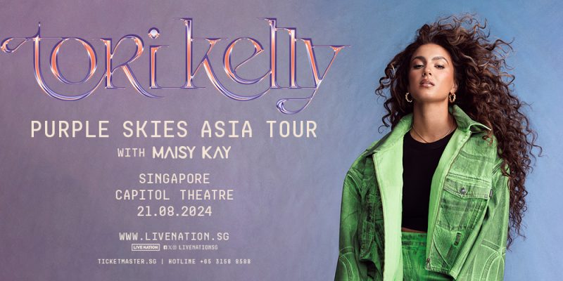 Tori Kelly: Purple Skies Asia Tour in Singapore 2024