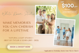 $100 OFF Photoshoot on weekdays at White Room Studio!