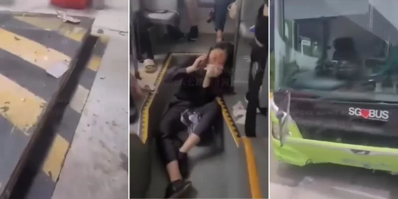 21 taken to hospital after bus hits road blocker at Changi Airport Terminal 3