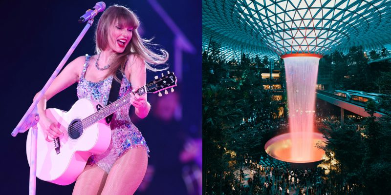 Free fan sing along with Taylor Swift using limited edition friendship bracelets will take place at Jewel Changi Airport