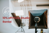 10% Off Photography Studio Rental -H2 Studio