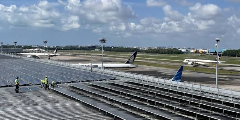 Changi Airport will have the largest rooftop solar panel system ever erected on a single location